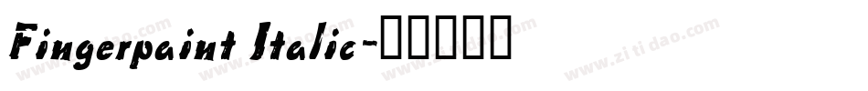 Fingerpaint Italic字体转换
